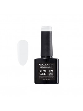 Vernis semi-permanent 871 Milky White 8ml ELIXIR