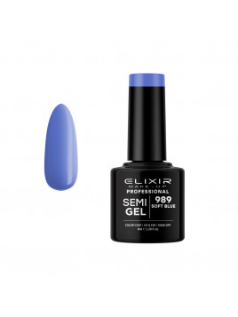 Vernis semi-permanent 989 Soft Blue 8ml ELIXIR