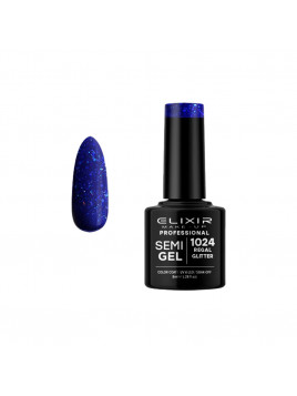 Vernis semi-permanent 1024 Regal Glitter 8ml ELIXIR