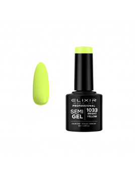 Vernis semi-permanent 1033 Bright Yellow 8ml ELIXIR