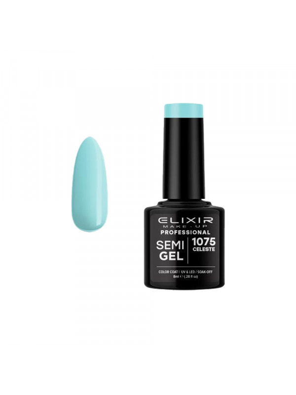 Vernis semi-permanent 1075 Celeste 8ml ELIXIR