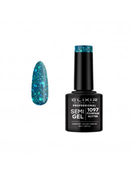 Vernis semi-permanent 1097 Fountain Glitter 8ml ELIXIR