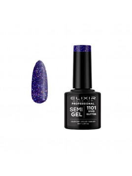 Vernis semi-permanent 1101 Vivid Glitter 8ml ELIXIR