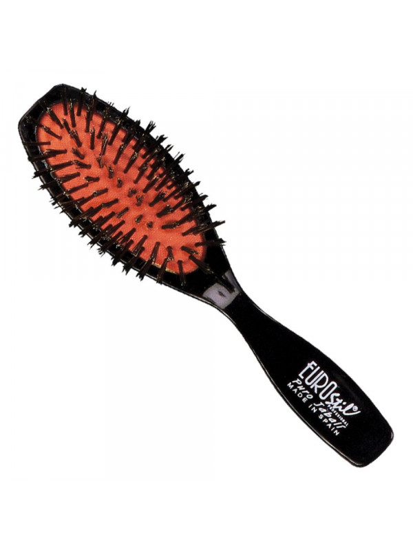 Petite brosse pneumatique purs crins de sanglier EUROSTIL