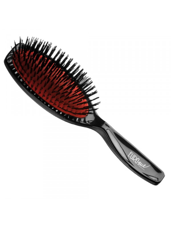 Brosse pneumatique grande noir nylon EUROSTIL